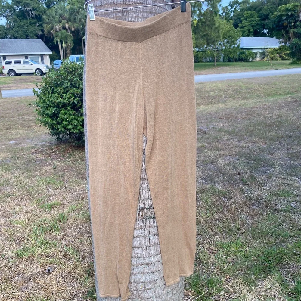 Zara Linen Sheer Beach Pants